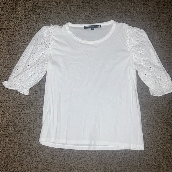 Veronica Beard Tops - Veronica Beard Eyelet Top T-shirt size M